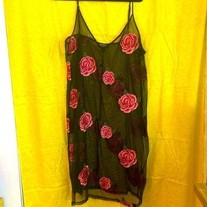 Forever21+ Sheer Embroidered Dress size 3X